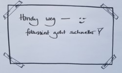 Handy weg - fokussiert geht schneller